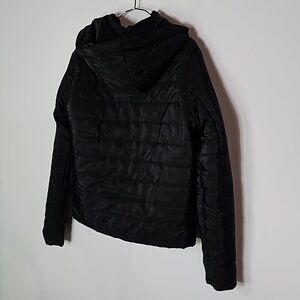 Ambiance Outwear small black zip up hooded coat